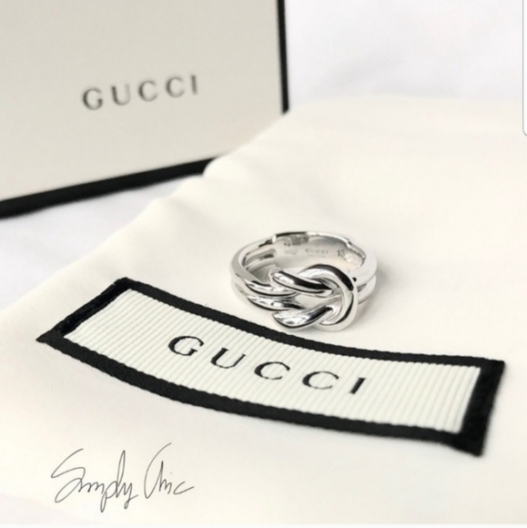 Gucci Jewelry - NWT authentic gucci knot sterling silver ring